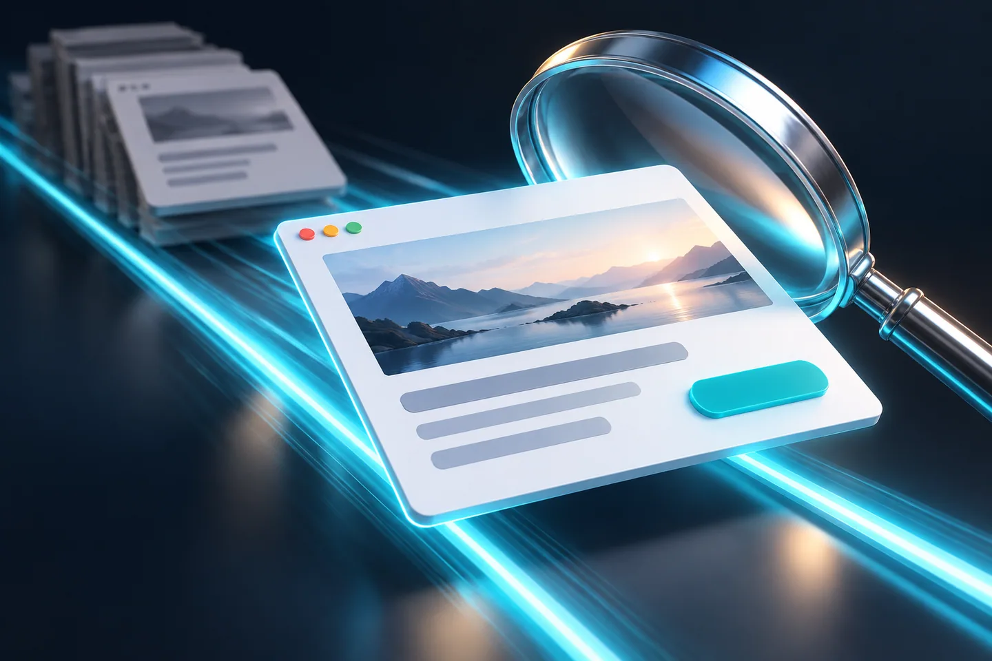 A lightweight website page loads quickly and is discoverable in search
