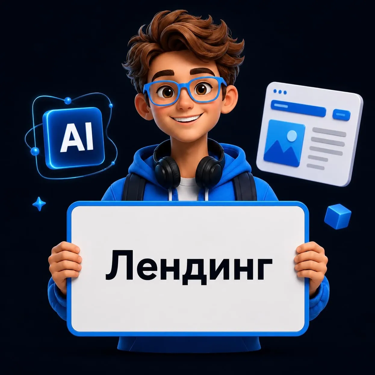 AI-лендинг RM Systems — одностраничный сайт с AI-консультантом
